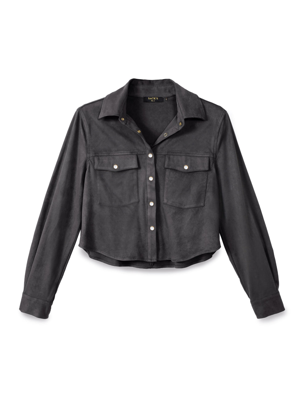 Suede Button-Down Shirt