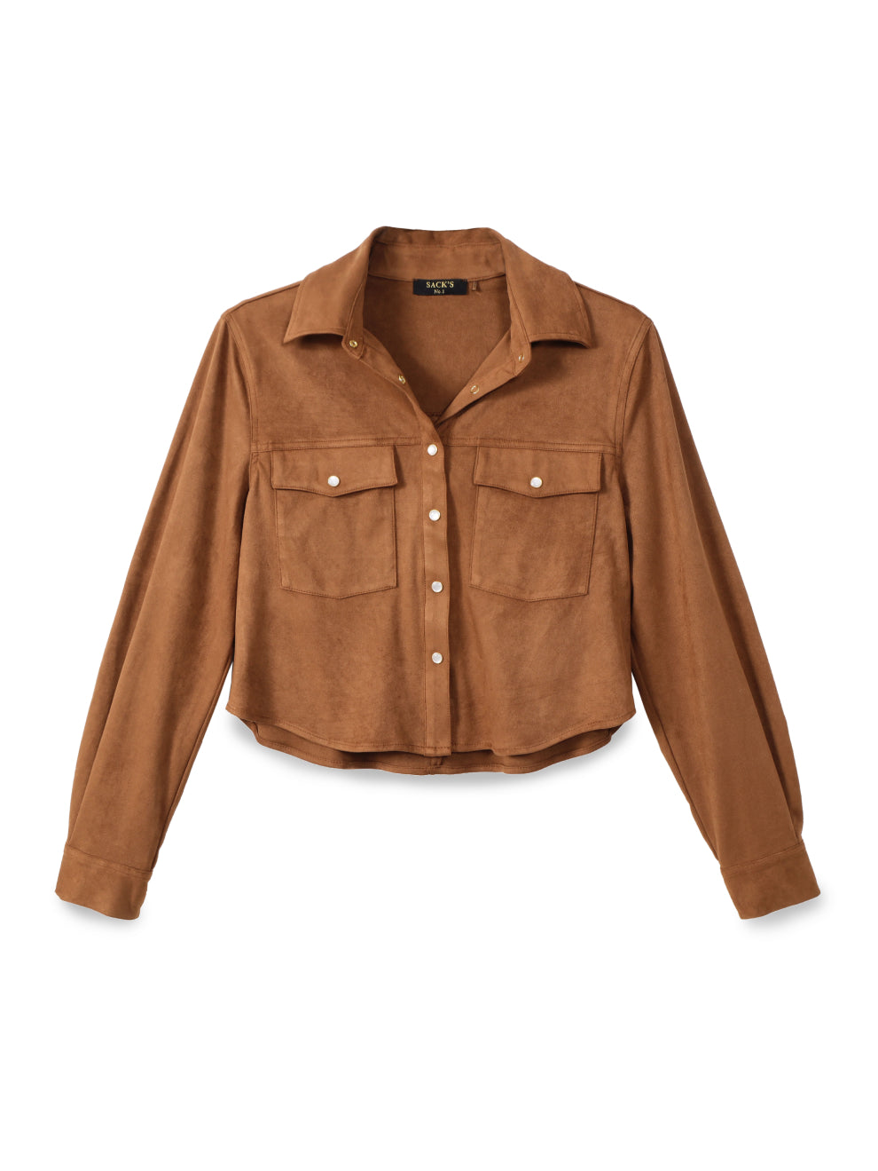 Suede Button-Down Shirt