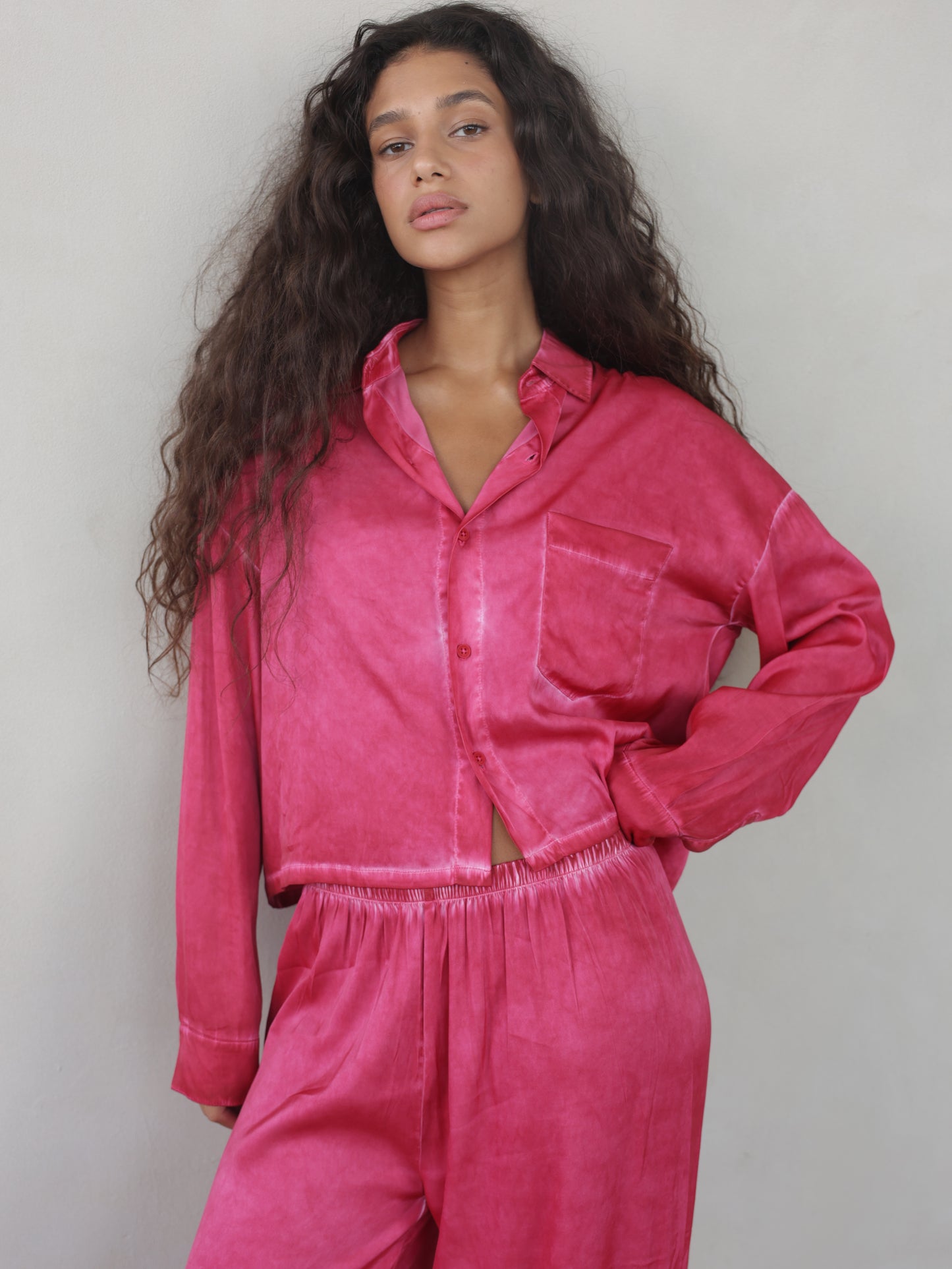 Vintage Wash Crop Shirt