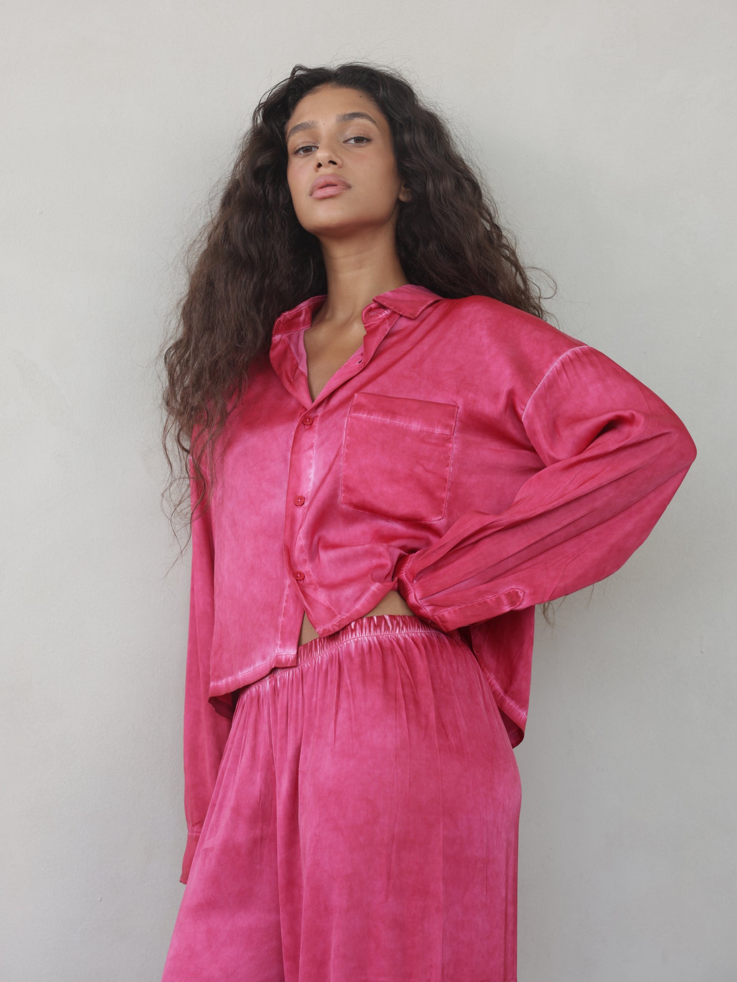 Vintage Wash Crop Shirt
