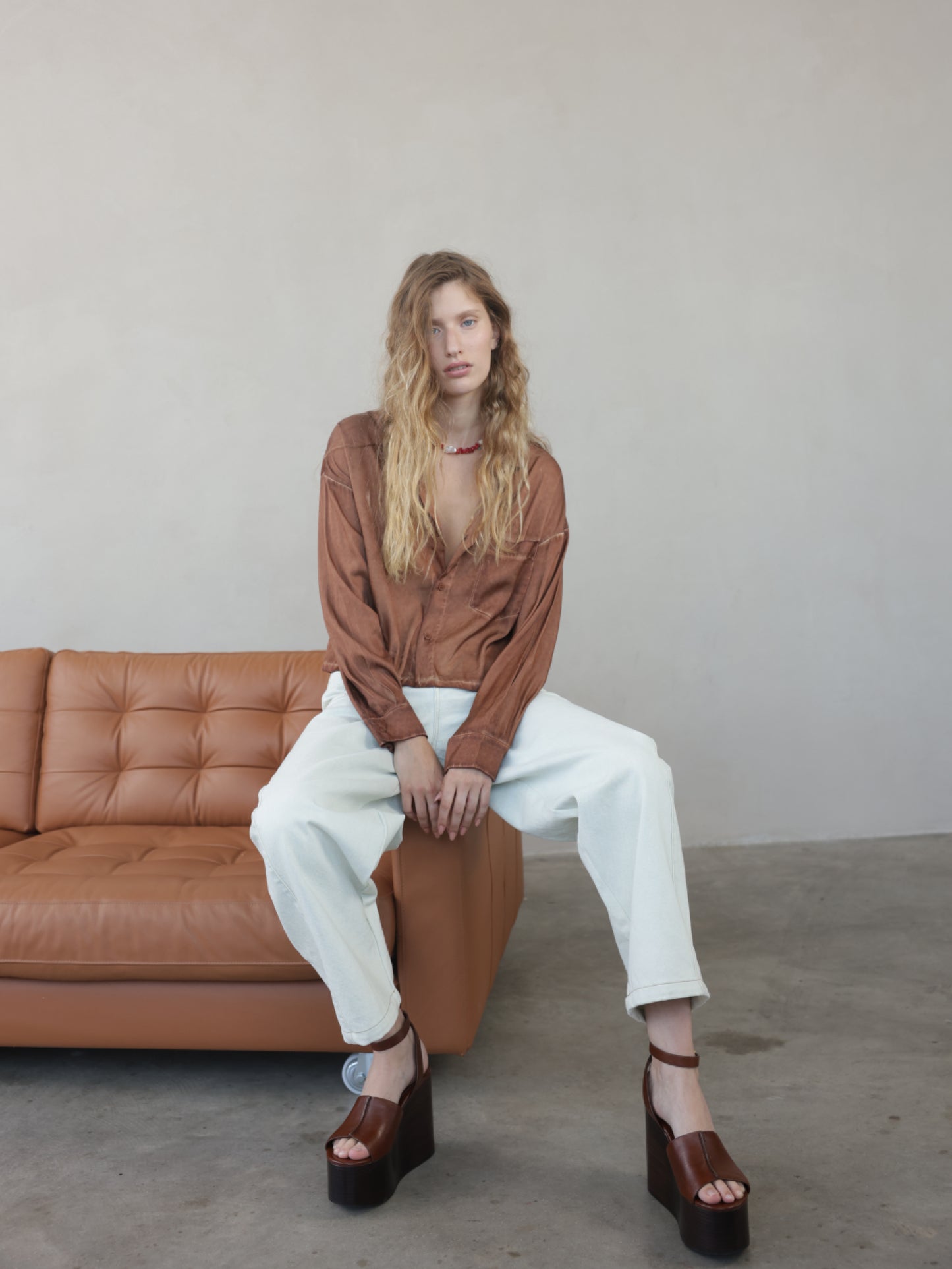 Vintage Wash Crop Shirt
