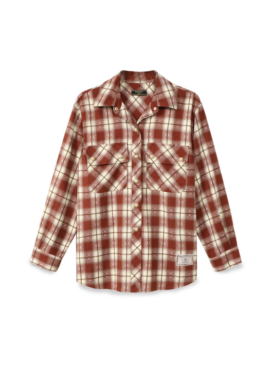 Button-down plaid shirt