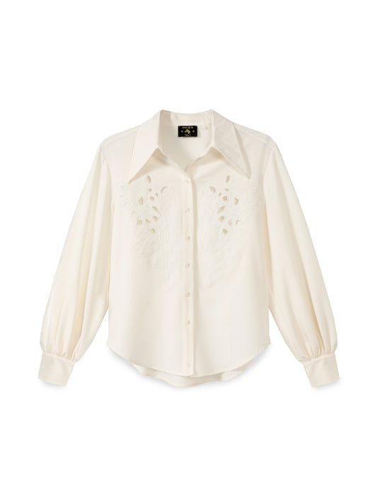 Embroidered Button-Down Shirt