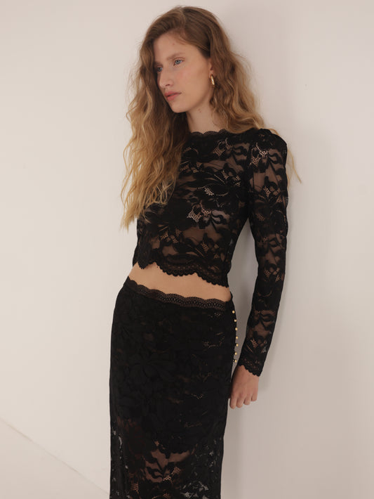 Lace crop top