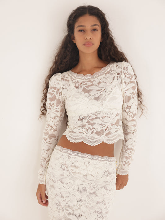 Lace crop top