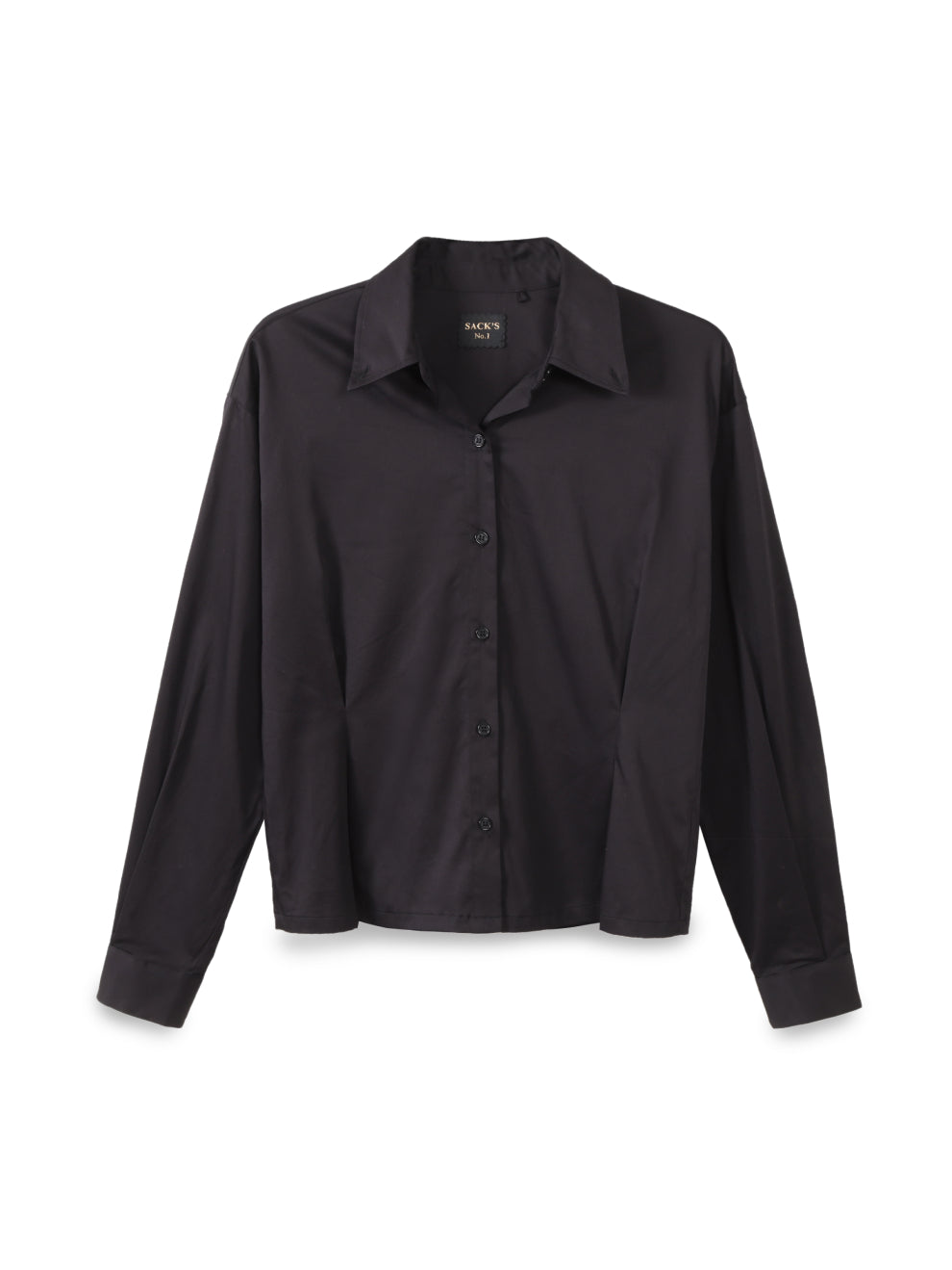 Button-down shirt with a fitted waist