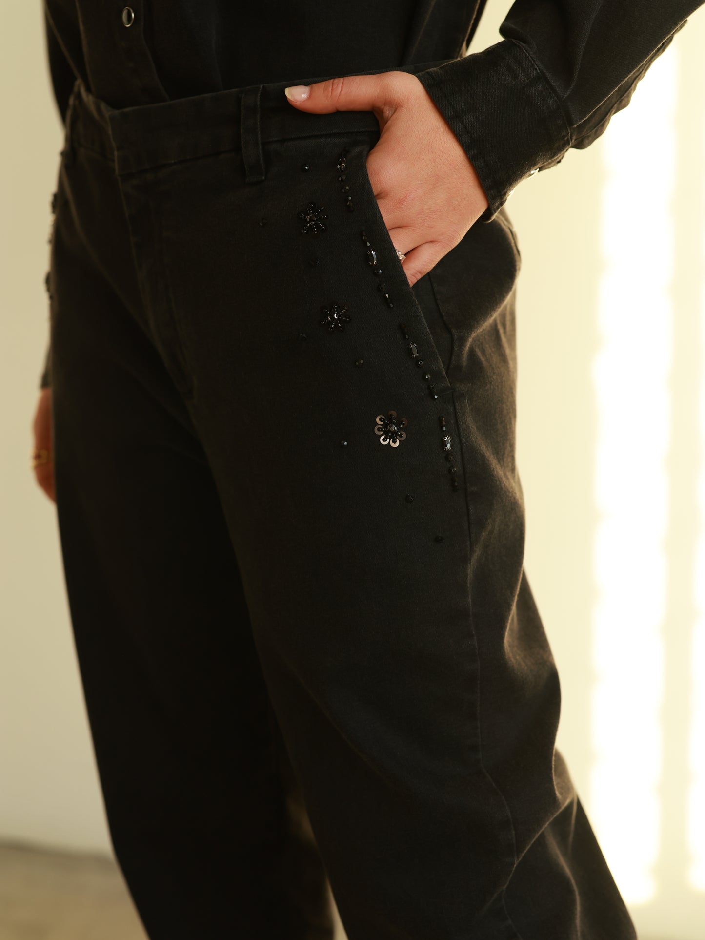 Zoe Beaded Chino