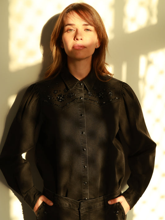 Sofia Beaded Shirt