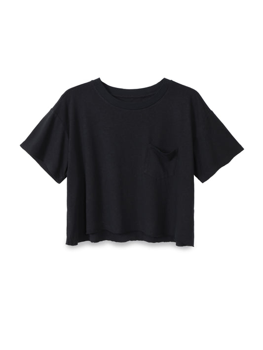 Cotton linen crop top