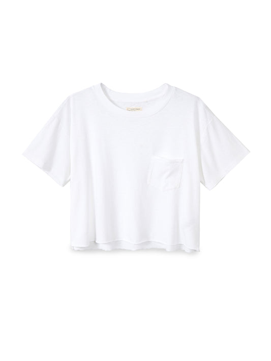 Cotton linen crop top