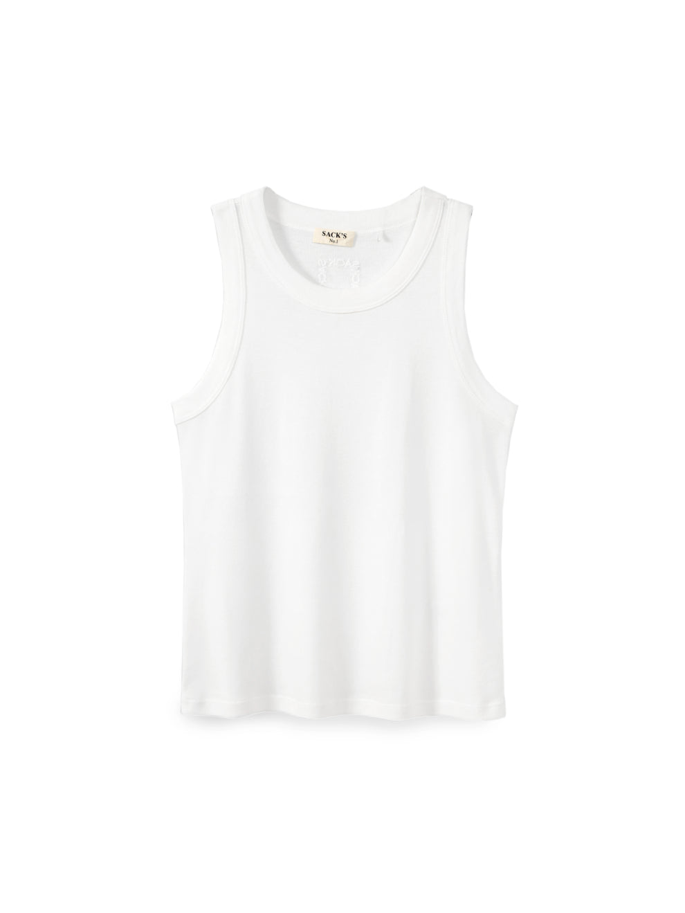 Rib cotton tank top
