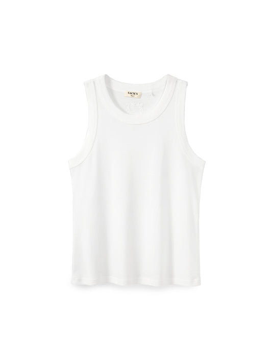 Rib cotton tank top