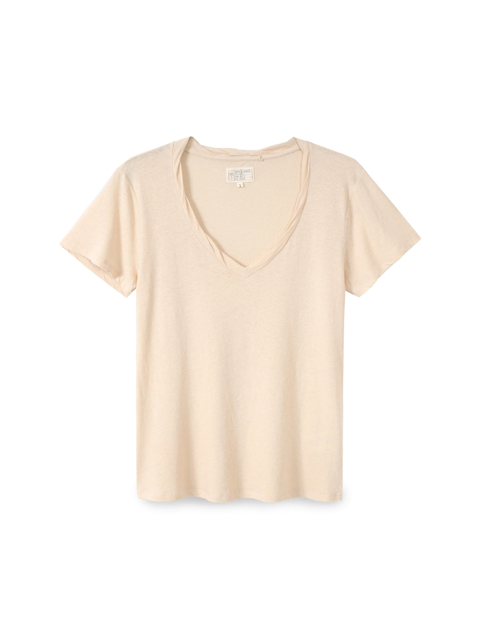 V-shirt cotton linen