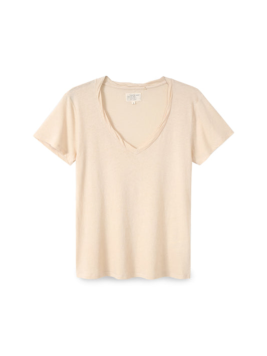 V-shirt cotton linen