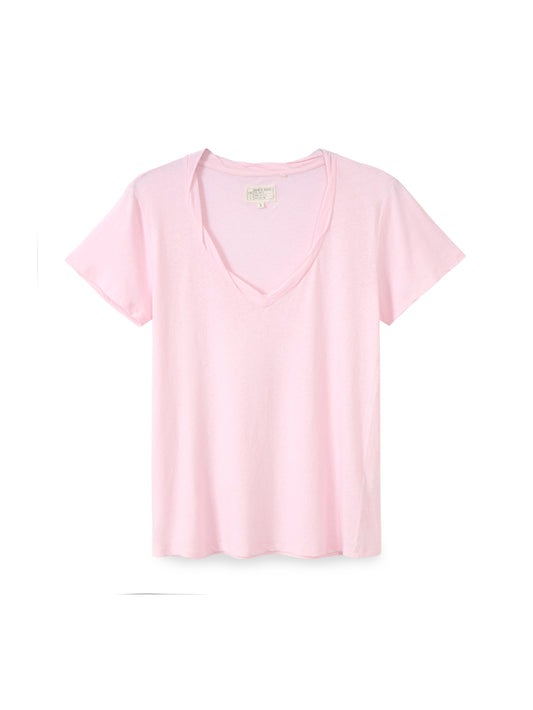 V-shirt cotton linen