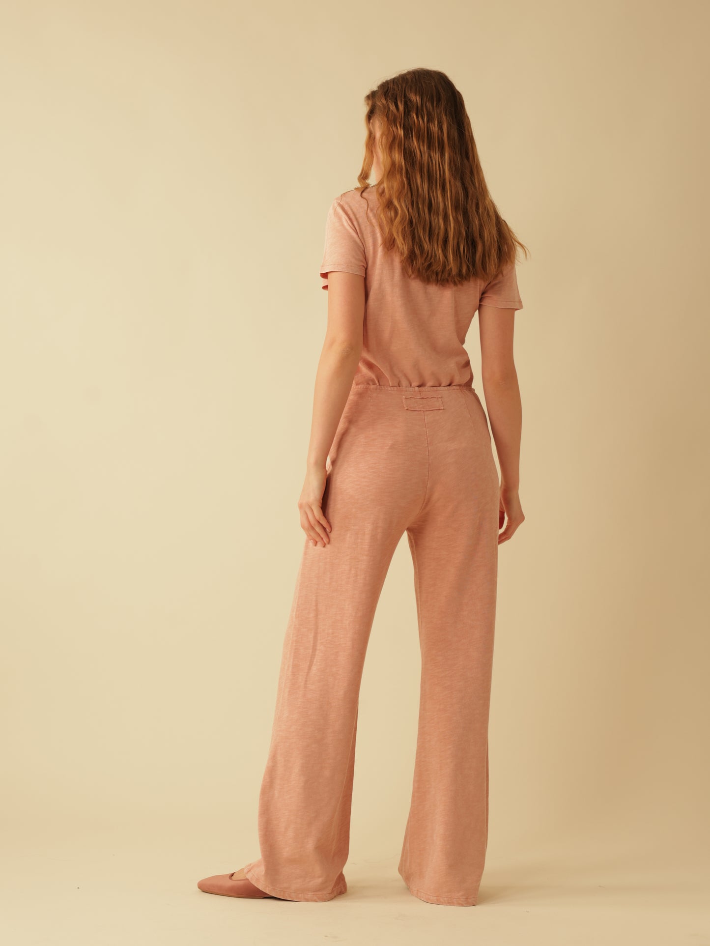 Tie Front Flare Leg Pant