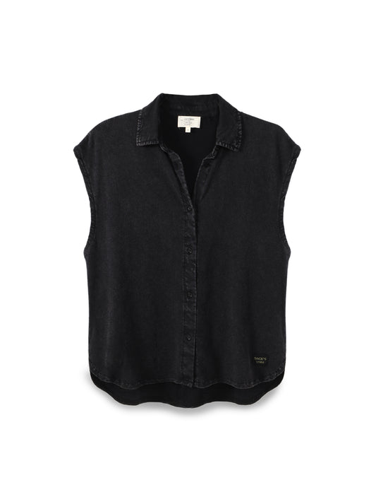 Sleeveless Slub Shirt