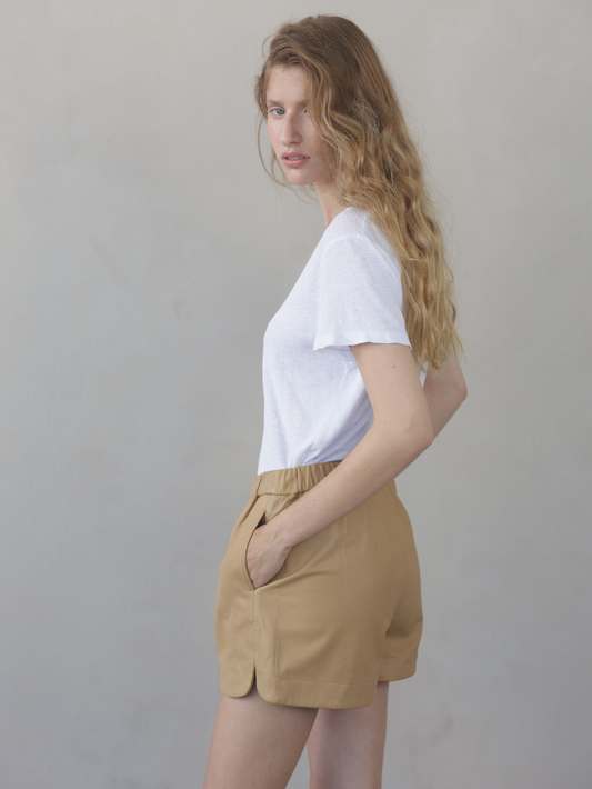 Cotton Linen V-Neck Shirt