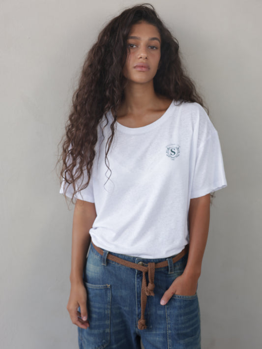 Cotton Linen Cropped Shirt