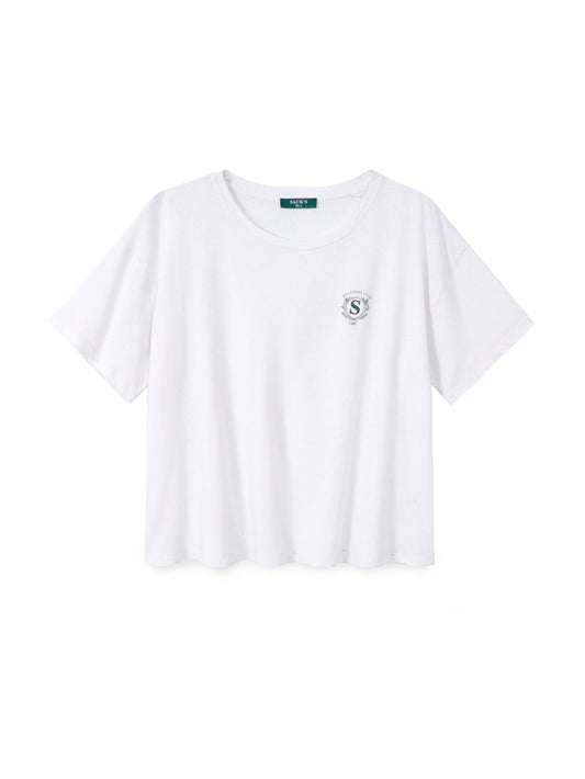 Cotton Linen Cropped Shirt