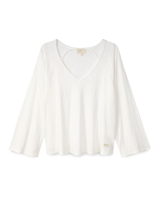 Bell sleeve V-neck Top