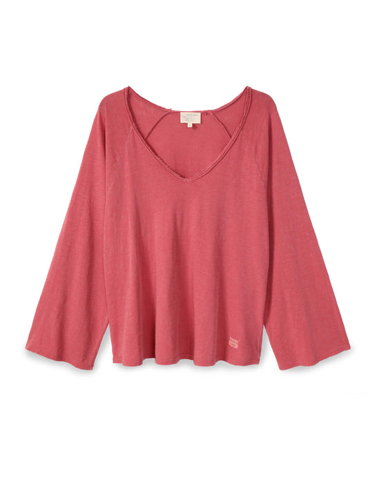 Bell sleeve V-neck Top