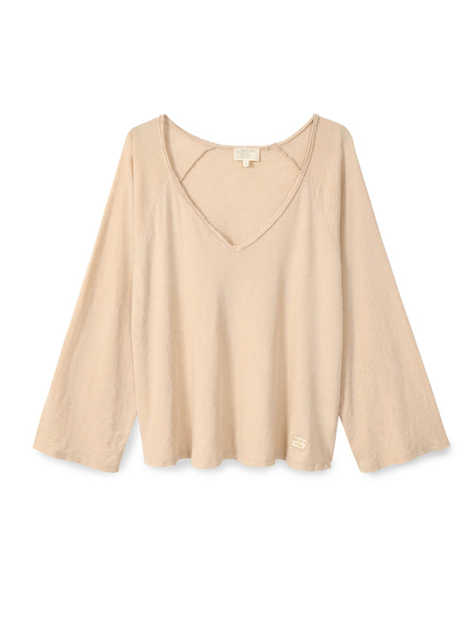 Bell sleeve V-neck Top