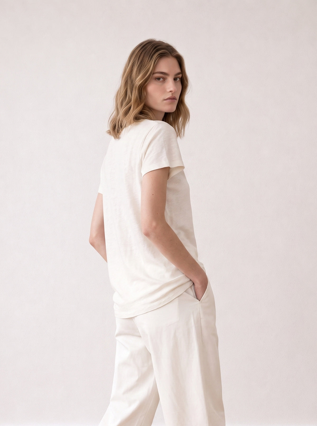 Nikki Slub Cotton T-Shirt