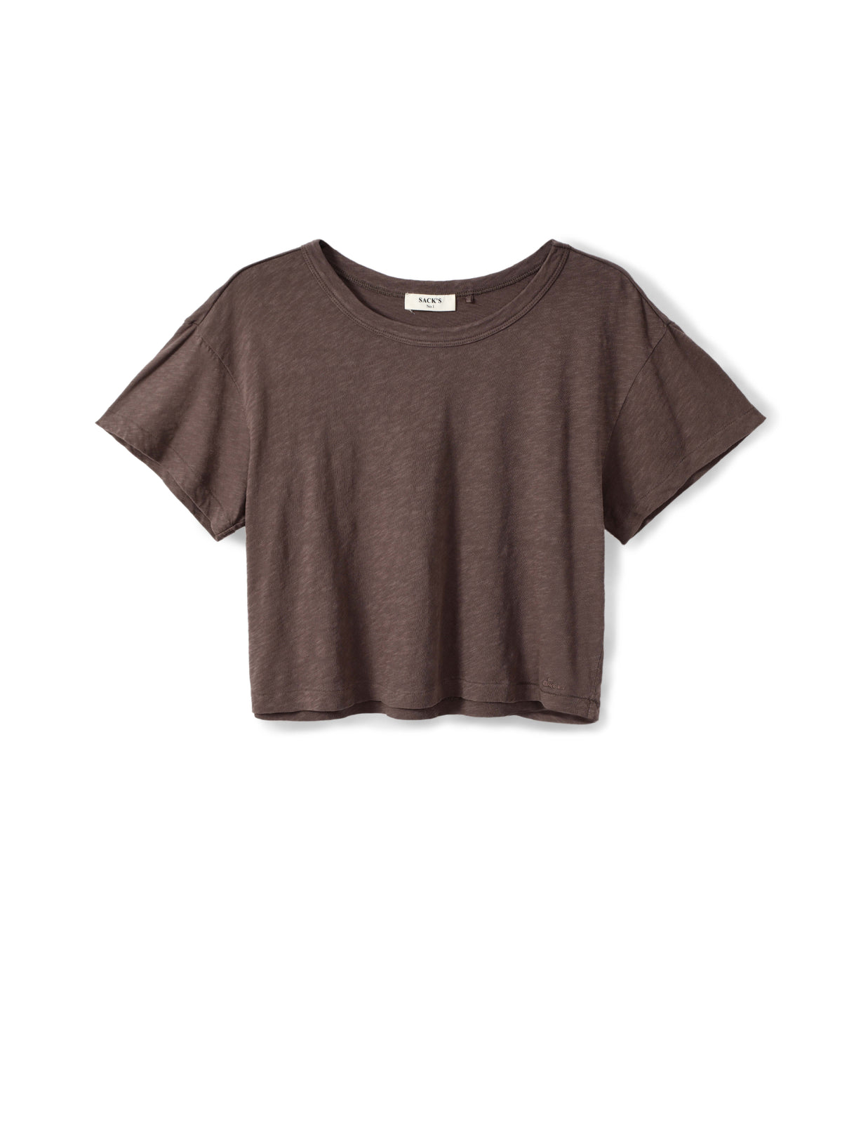 Slub cotton crop top