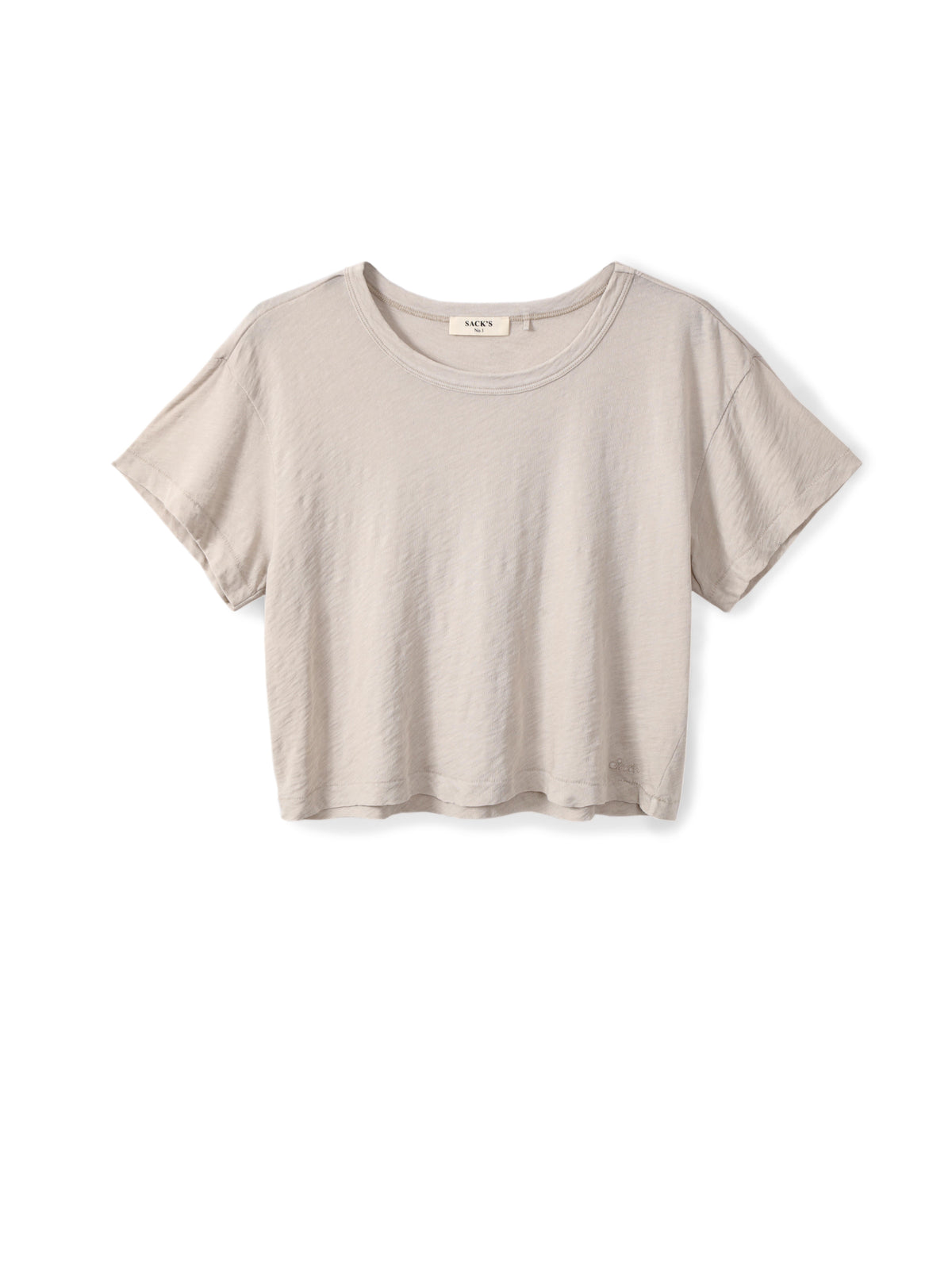 Slub cotton crop top