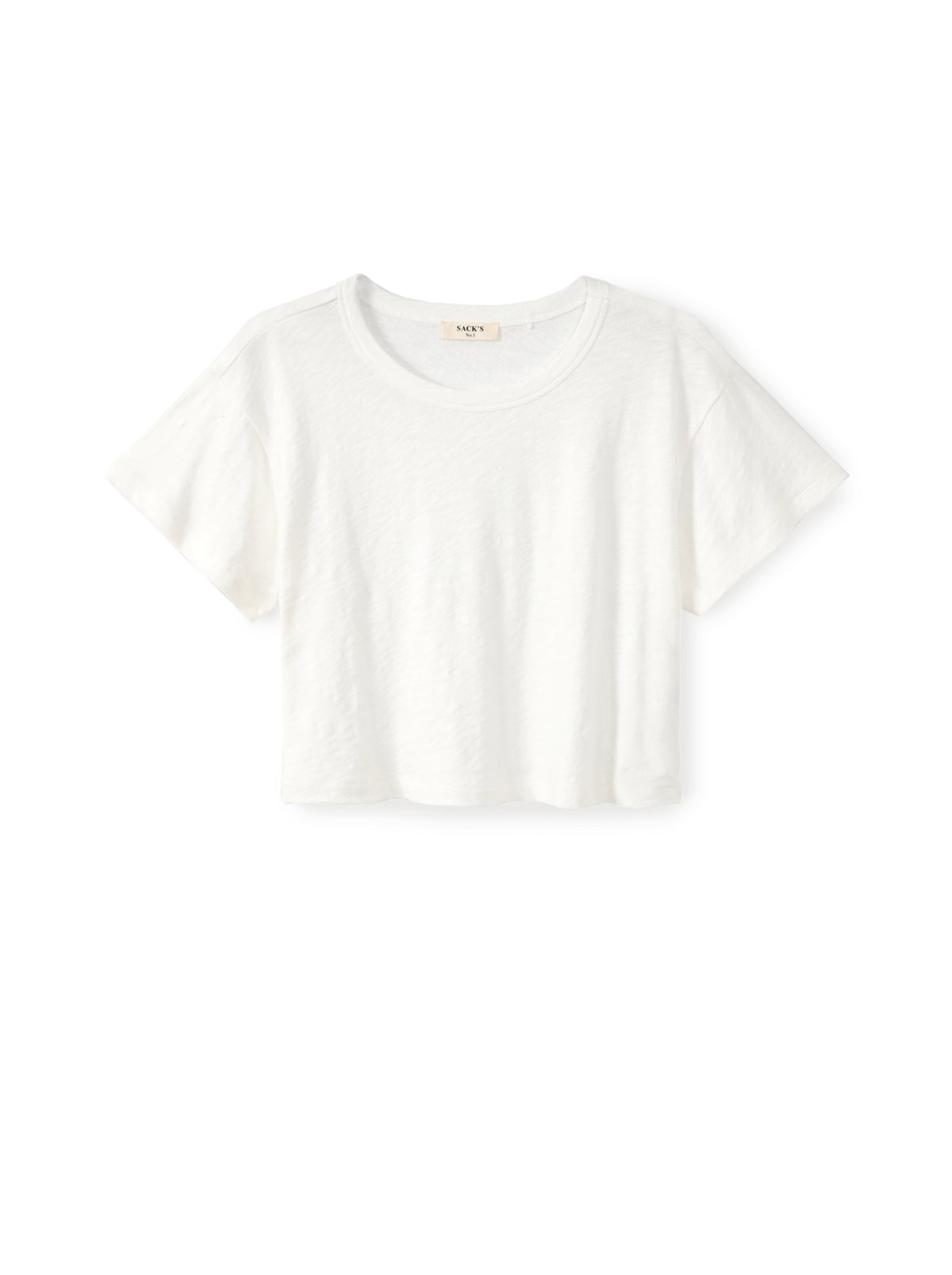 Slub cotton crop top
