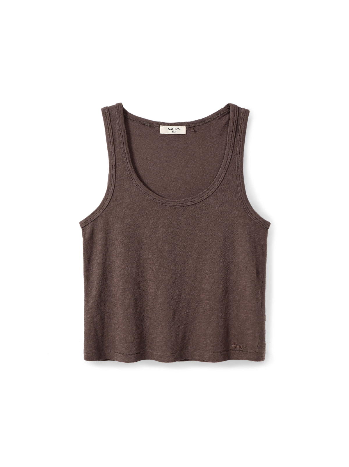 Slub cotton tank top