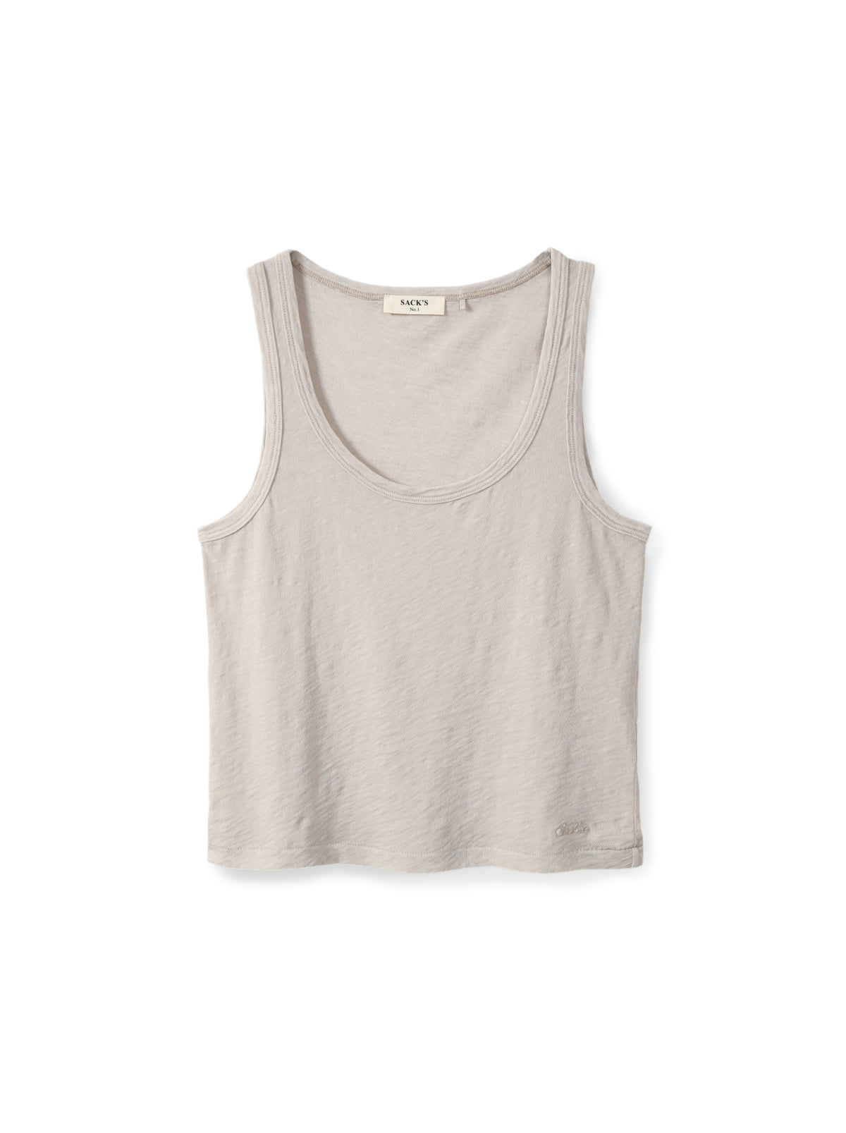 Slub cotton tank top