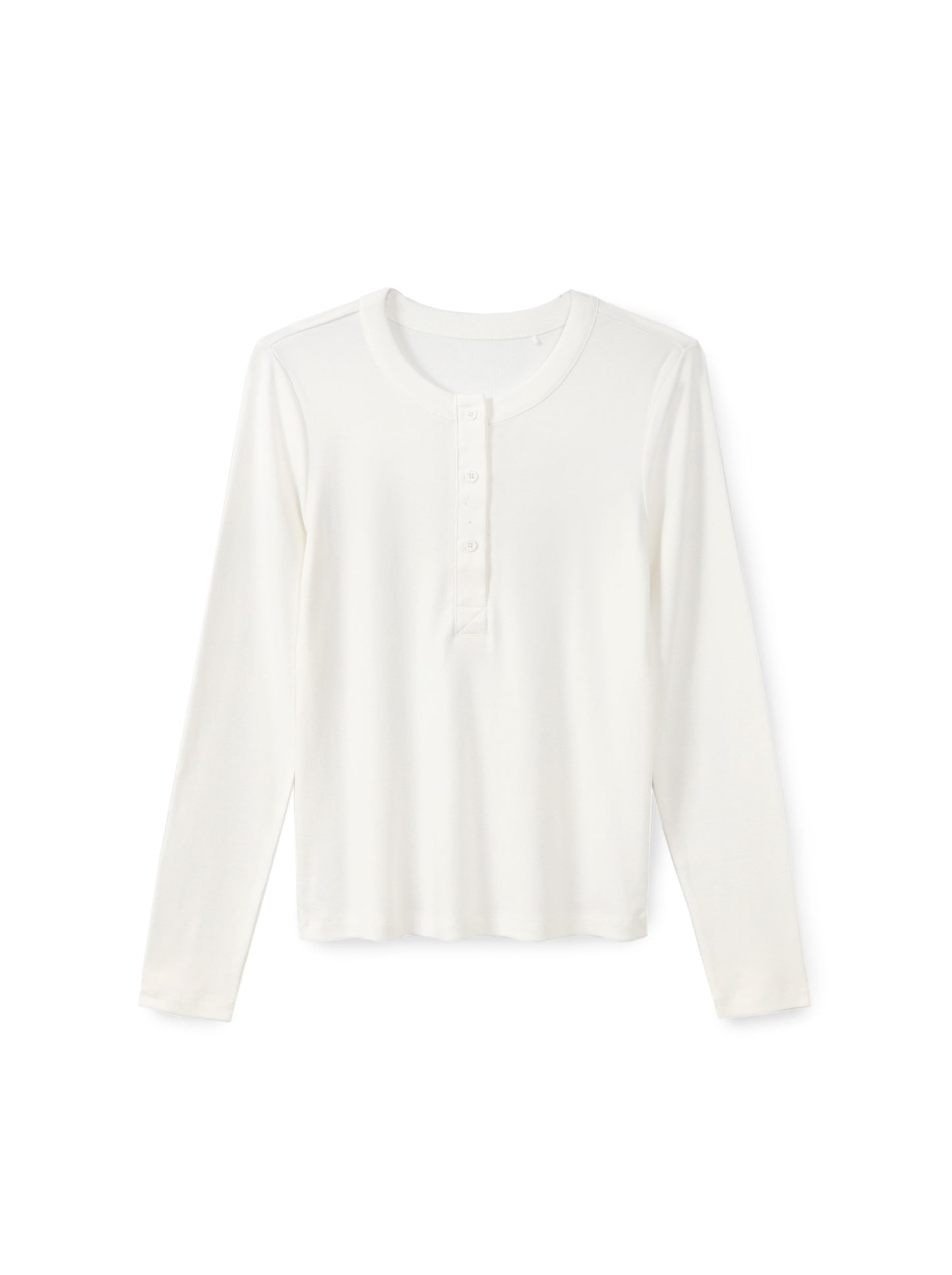 Slab T-shirt with button combination