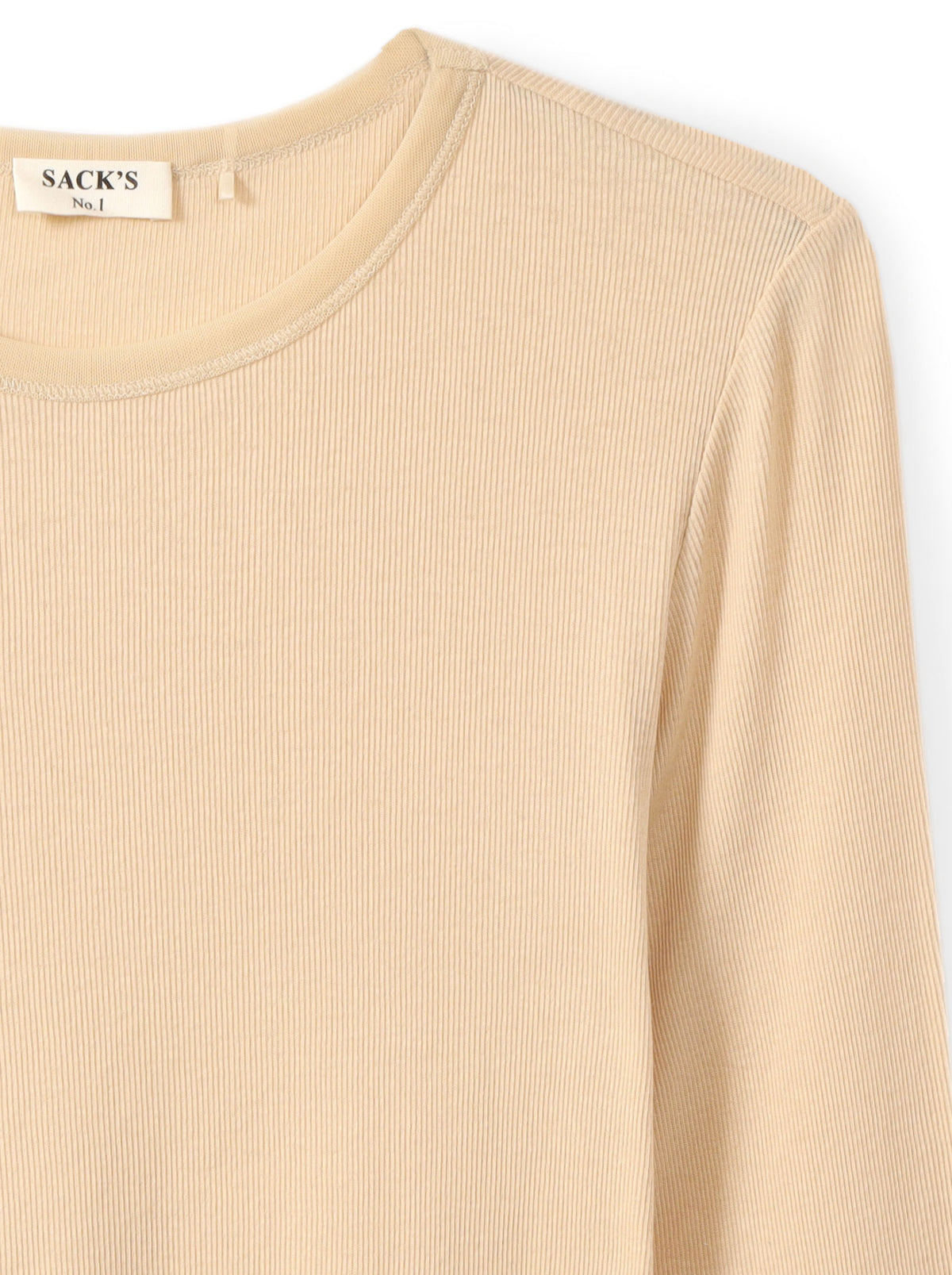 Long-sleeve top with tulle trim