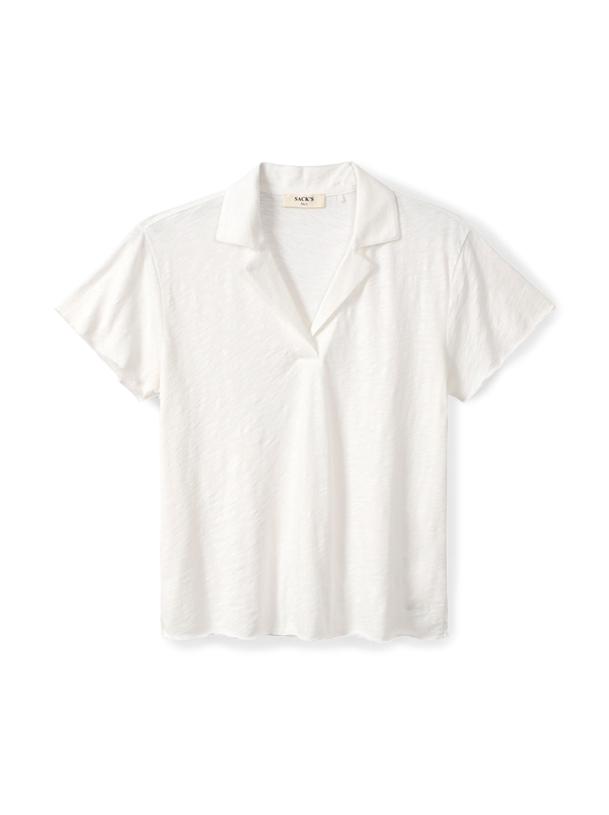Slub cotton polo shirt