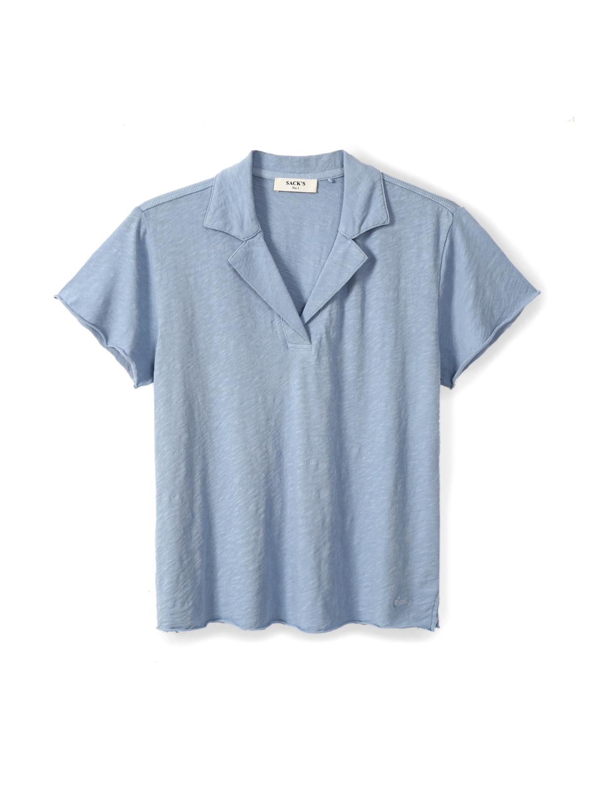 Slub cotton polo shirt