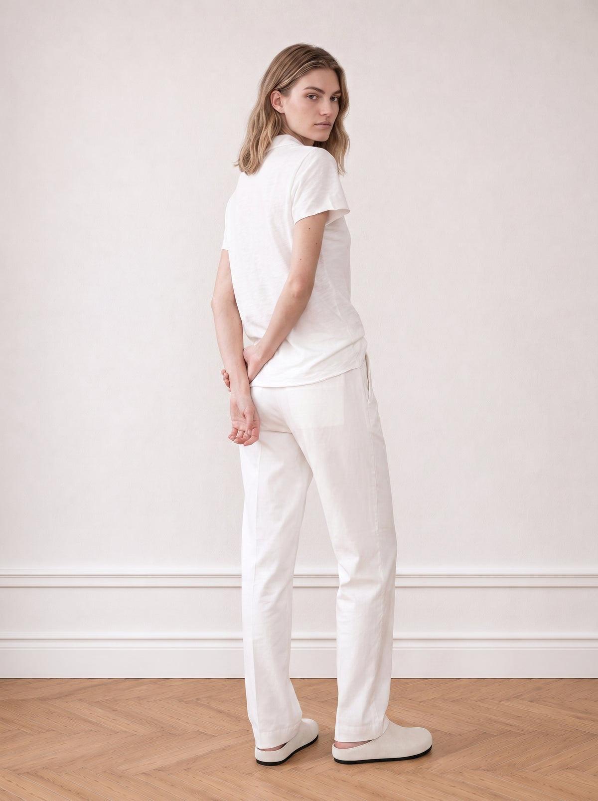 Slub cotton polo shirt