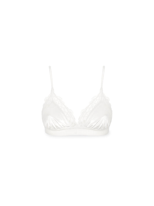Lace velvet bra