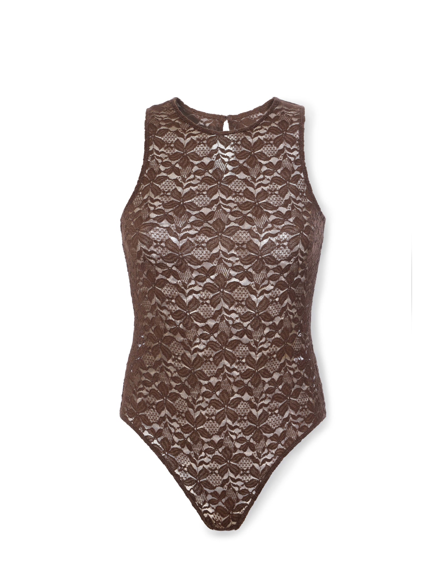 Sleeveless lace bodysuit