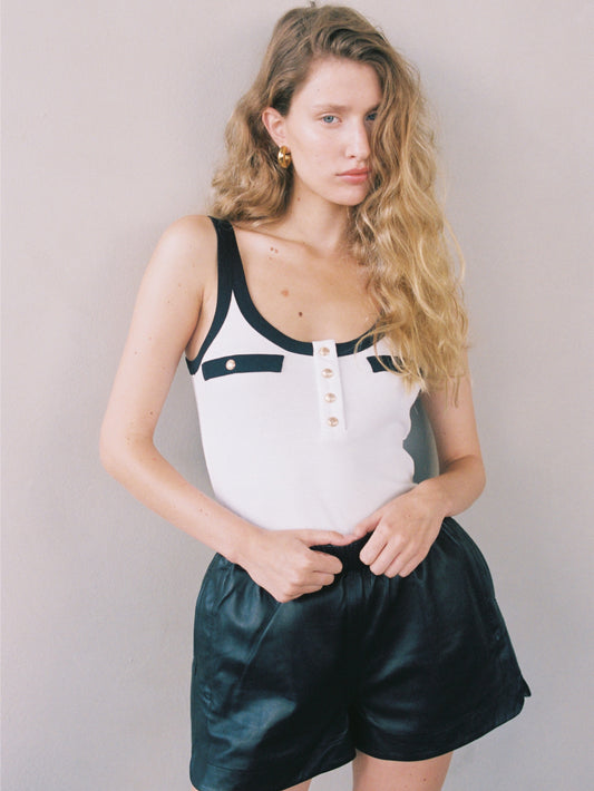 Button-Down Tank Top