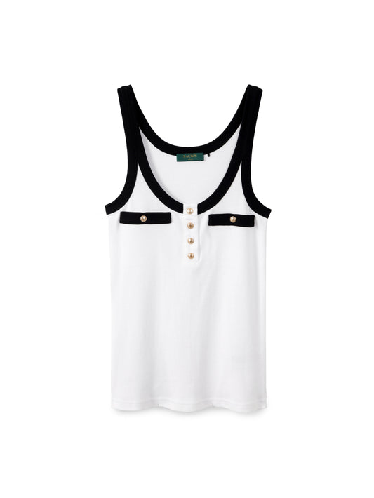 Button-Down Tank Top