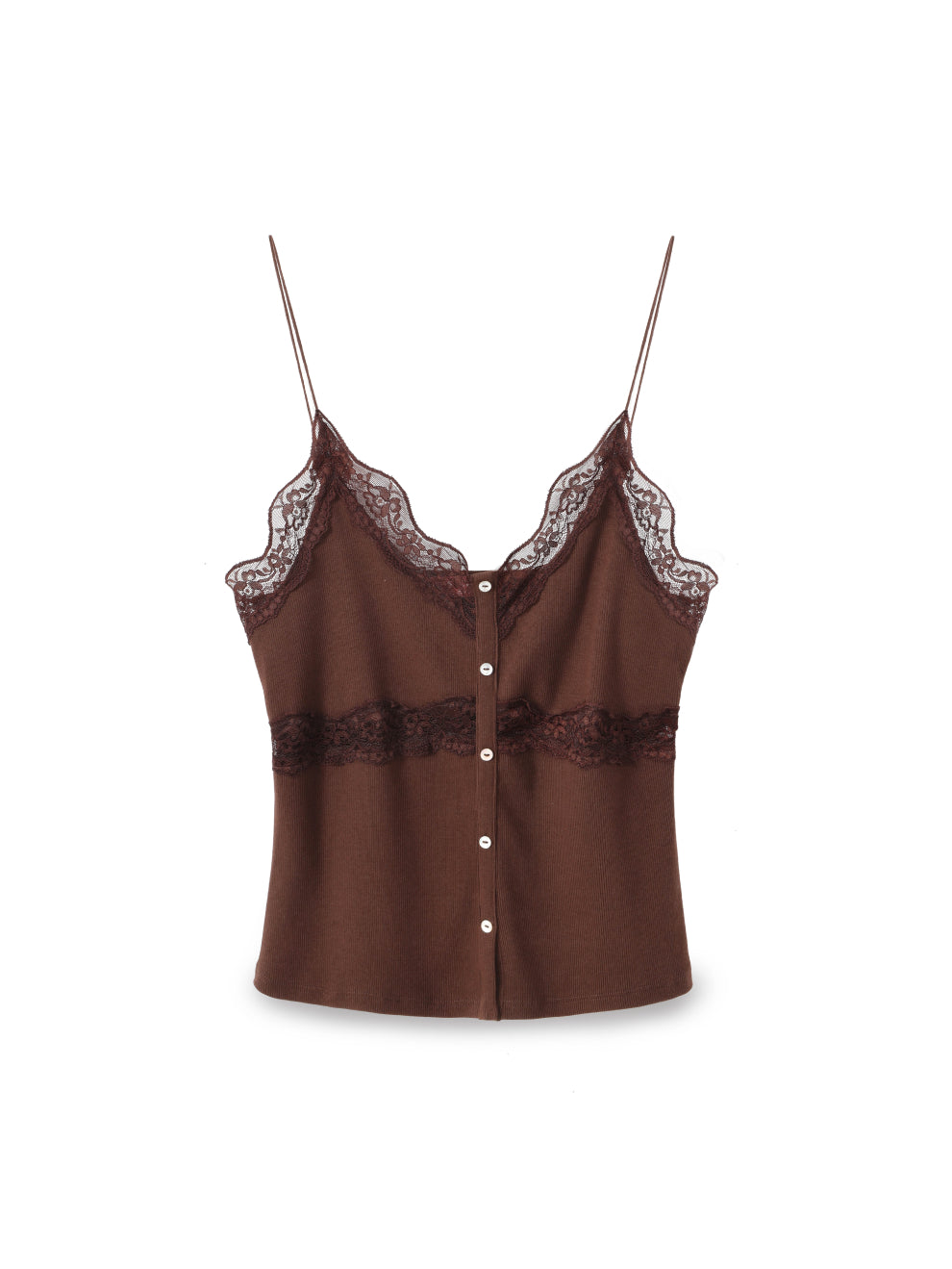 Rib Lace Tank Top