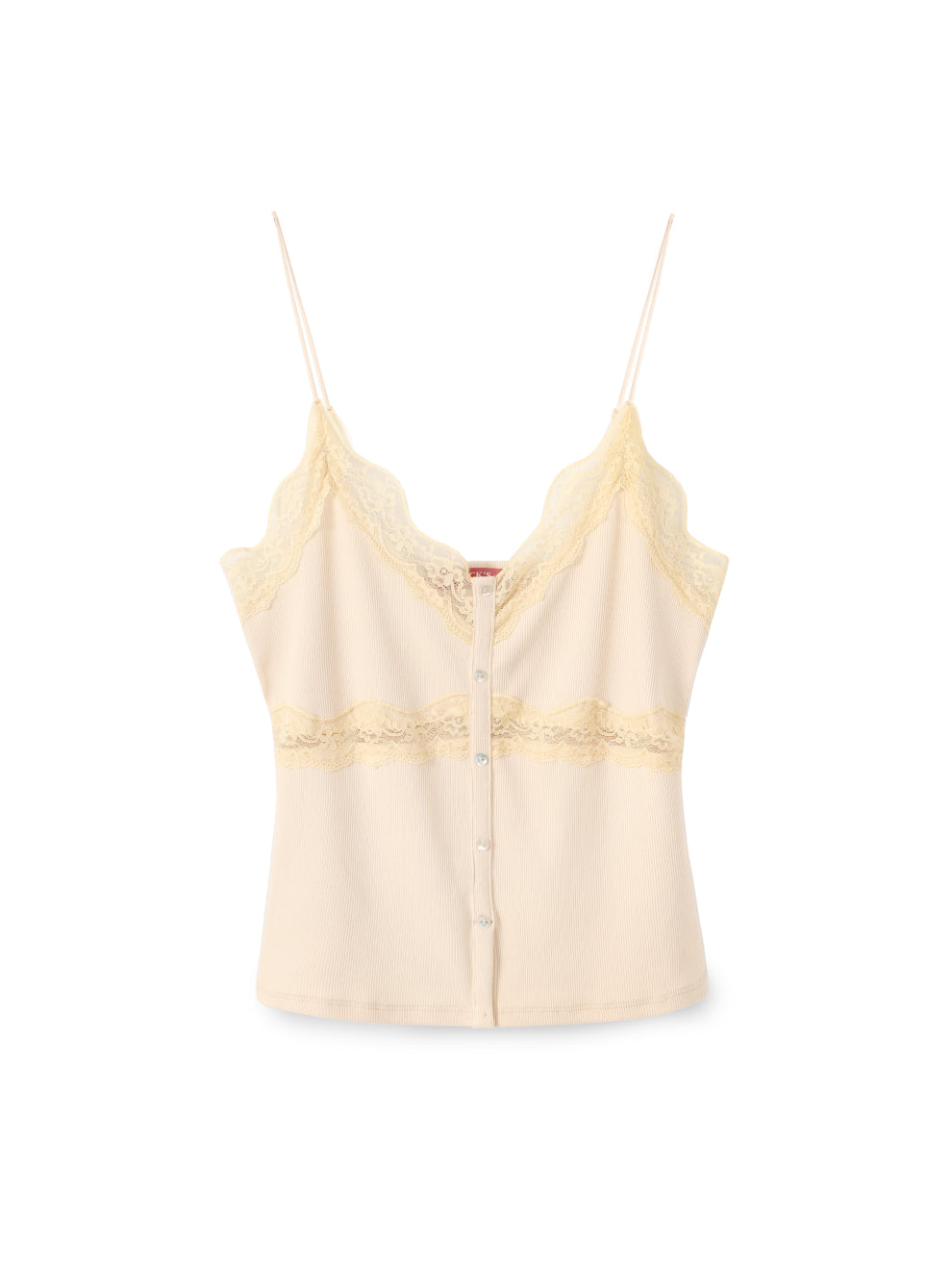 Rib Lace Tank Top