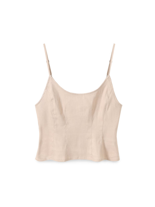 Loose linen tank top