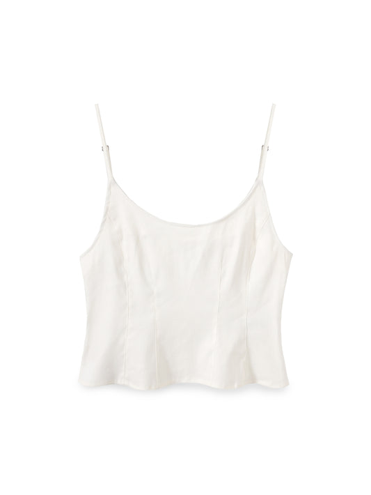 Loose linen tank top