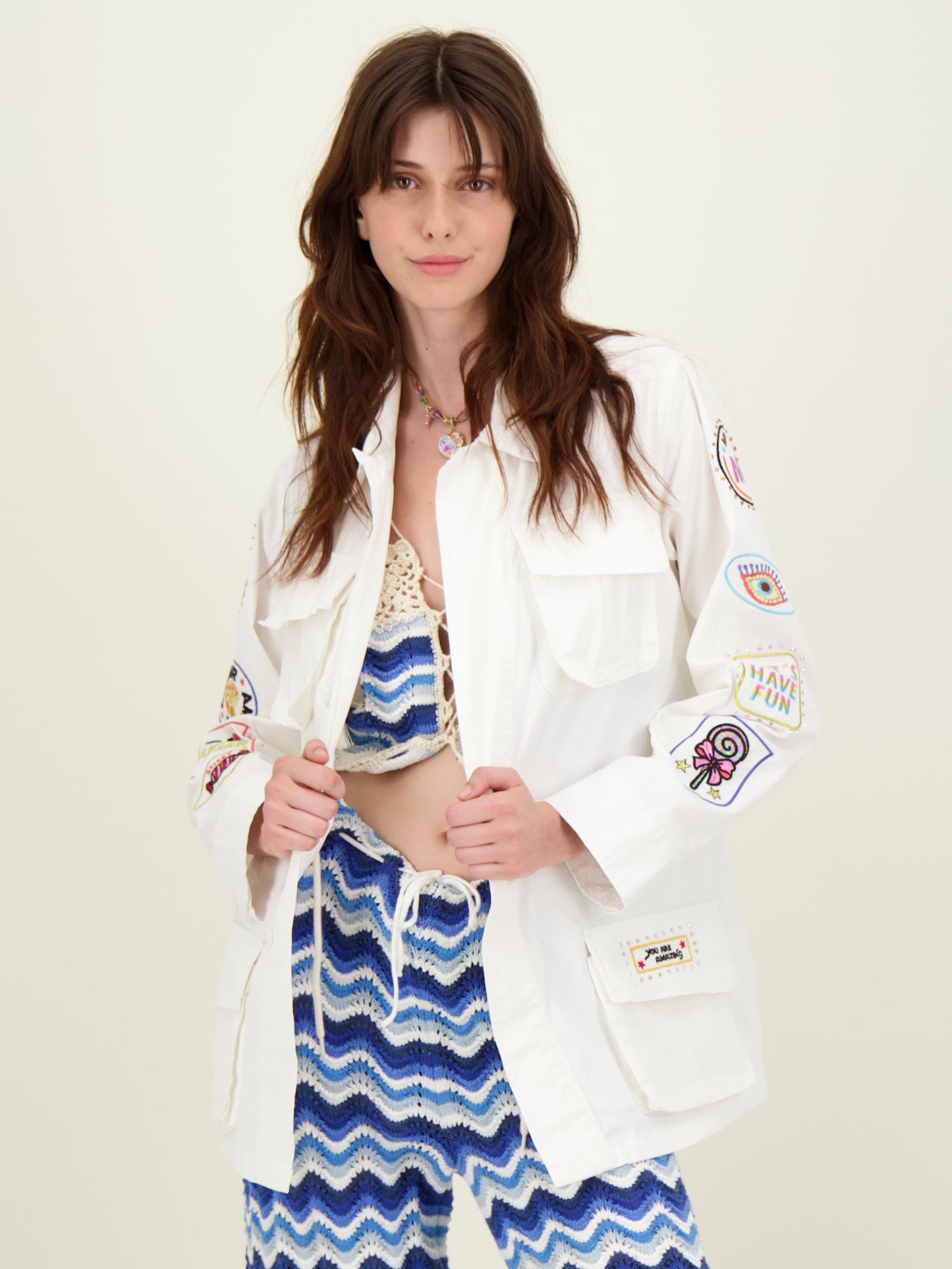 Sloane Utility Embroidery Jacket