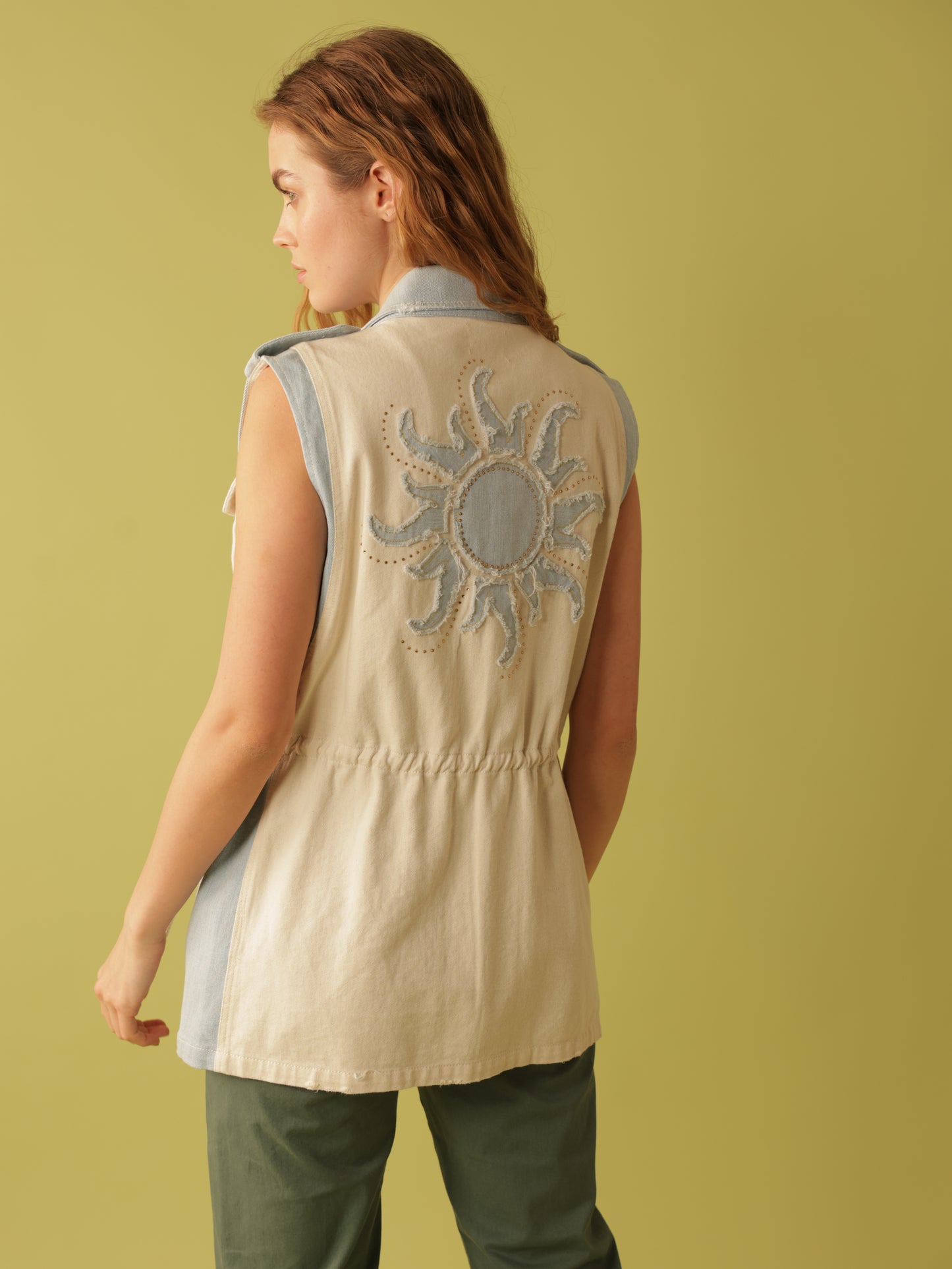 Andrea Denim Utility Vest