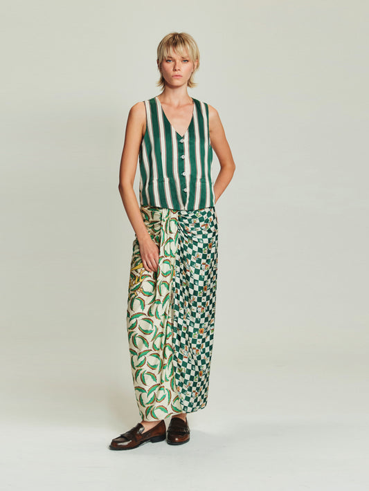 Luna Tie Front Skirt