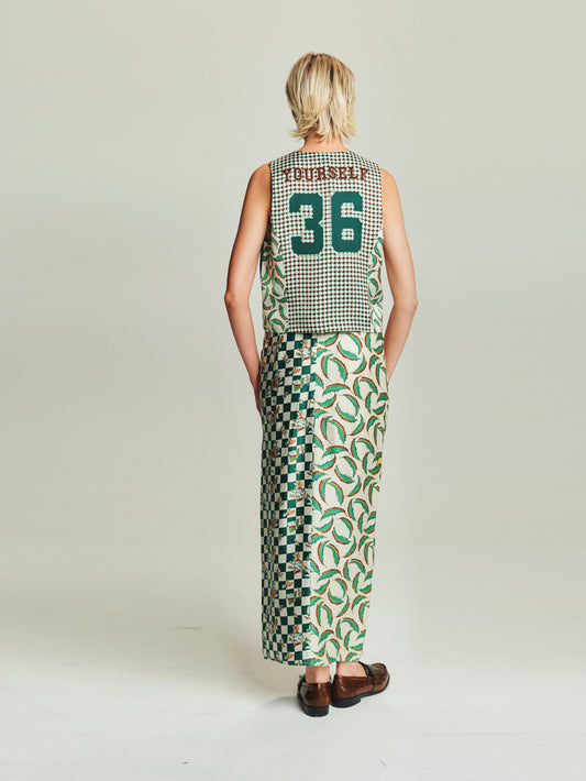 Luna Tie Front Skirt